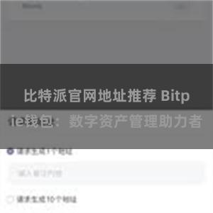 比特派官网地址推荐 Bitpie钱包：数字资产管理助力者