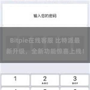 Bitpie在线客服 比特派最新升级，全新功能惊喜上线！