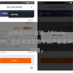 比特派APP直链 「Bitpie APP：安全便捷的数字资产管理神器」
